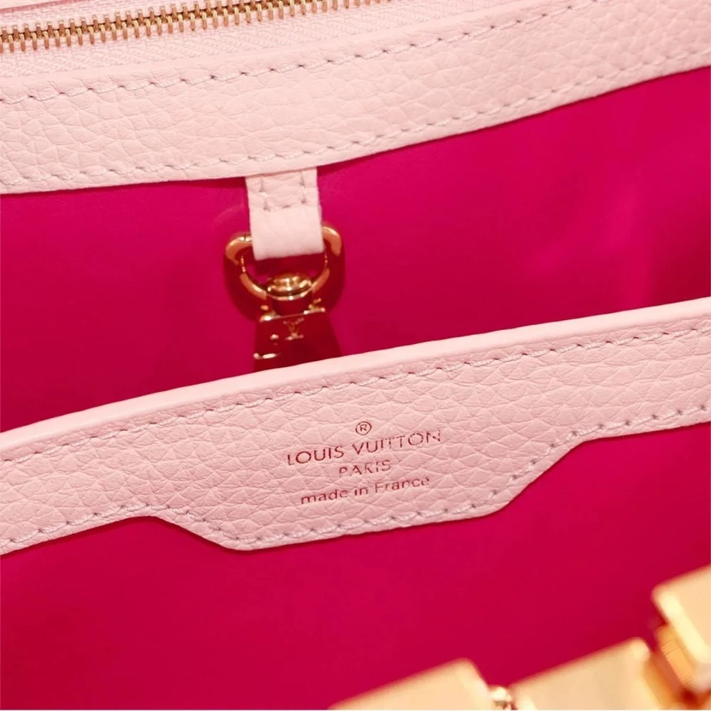 LOUIS VUITTON Capucines BB 2way Hand Shoulder Bag Taurillon Pink 90302134 - Picture 2 of 11